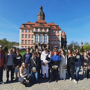 Návštěva zámku  Książ v rámci česko-polského projektu