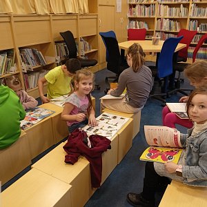 Návštěva prvňáčků v knihovně